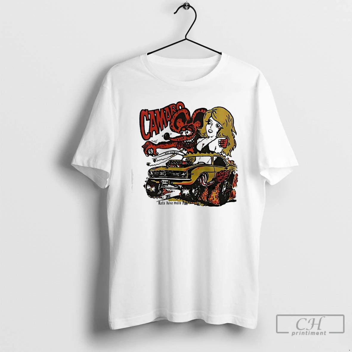 Premium Camaro Hot Chick Rat Fink 1968 Rats Hole Have More Fun T Shirts Sweater Hoodie, Sweatshirt | AU01DripNestTees.com