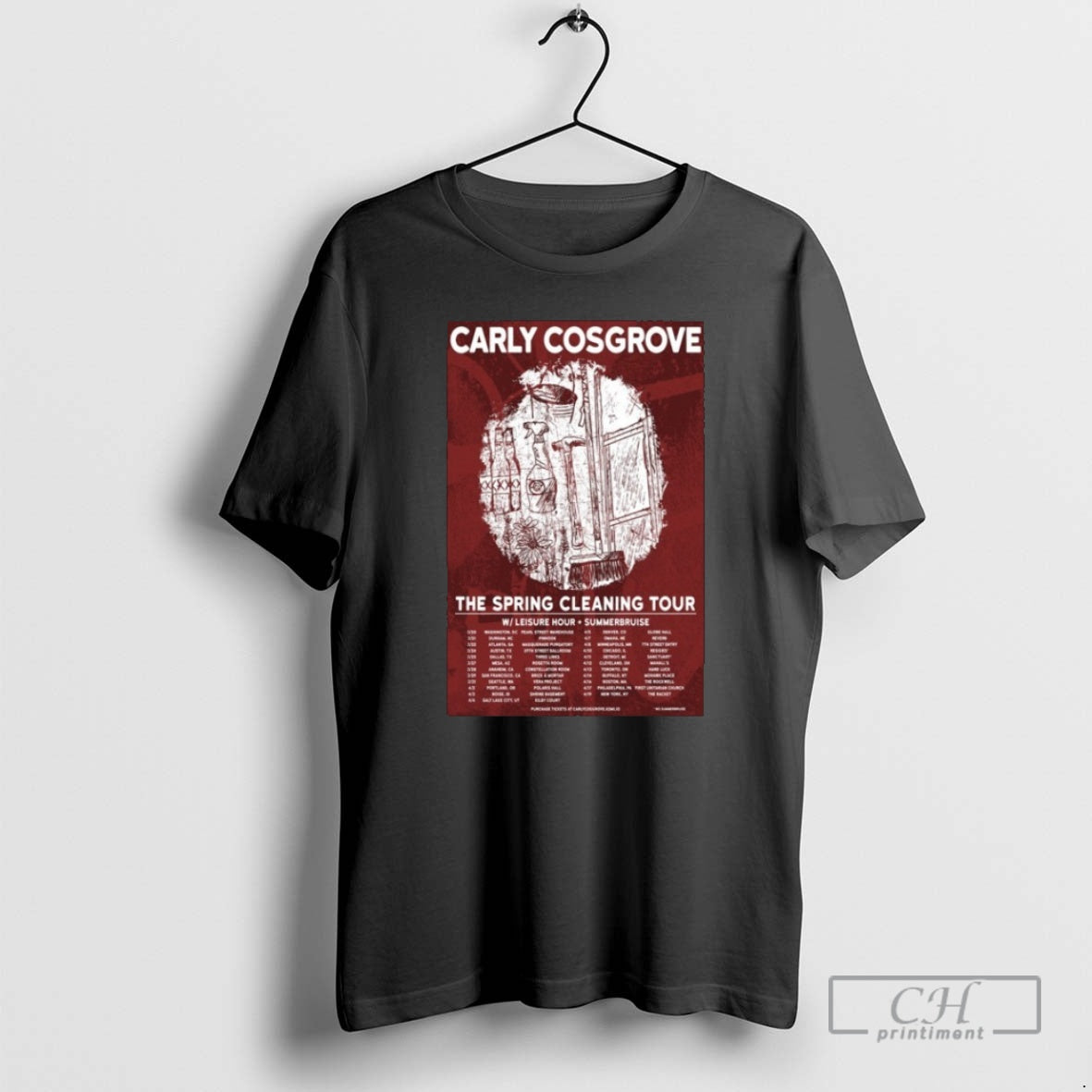 Premium Carly Cosgrove The Spring Cleaning Tour 2026 Shirt Sweater Hoodie, Sweatshirt | AU01DripNestTees.com
