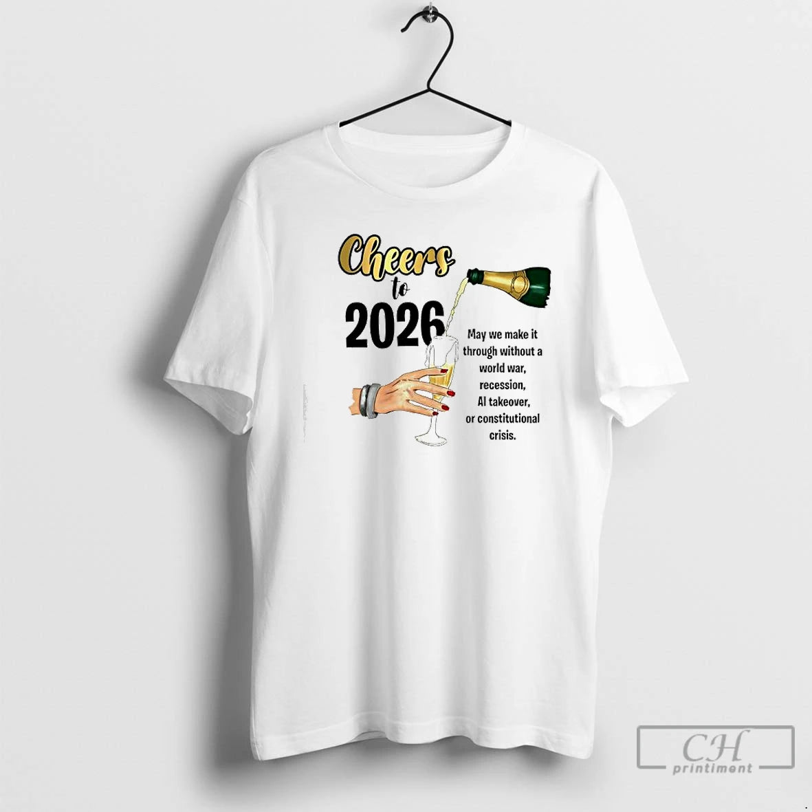 Premium Cheers To 2026 May We Make It T-Shirts, Hoodie, Sweatshirt | AU01DripNestTees.com