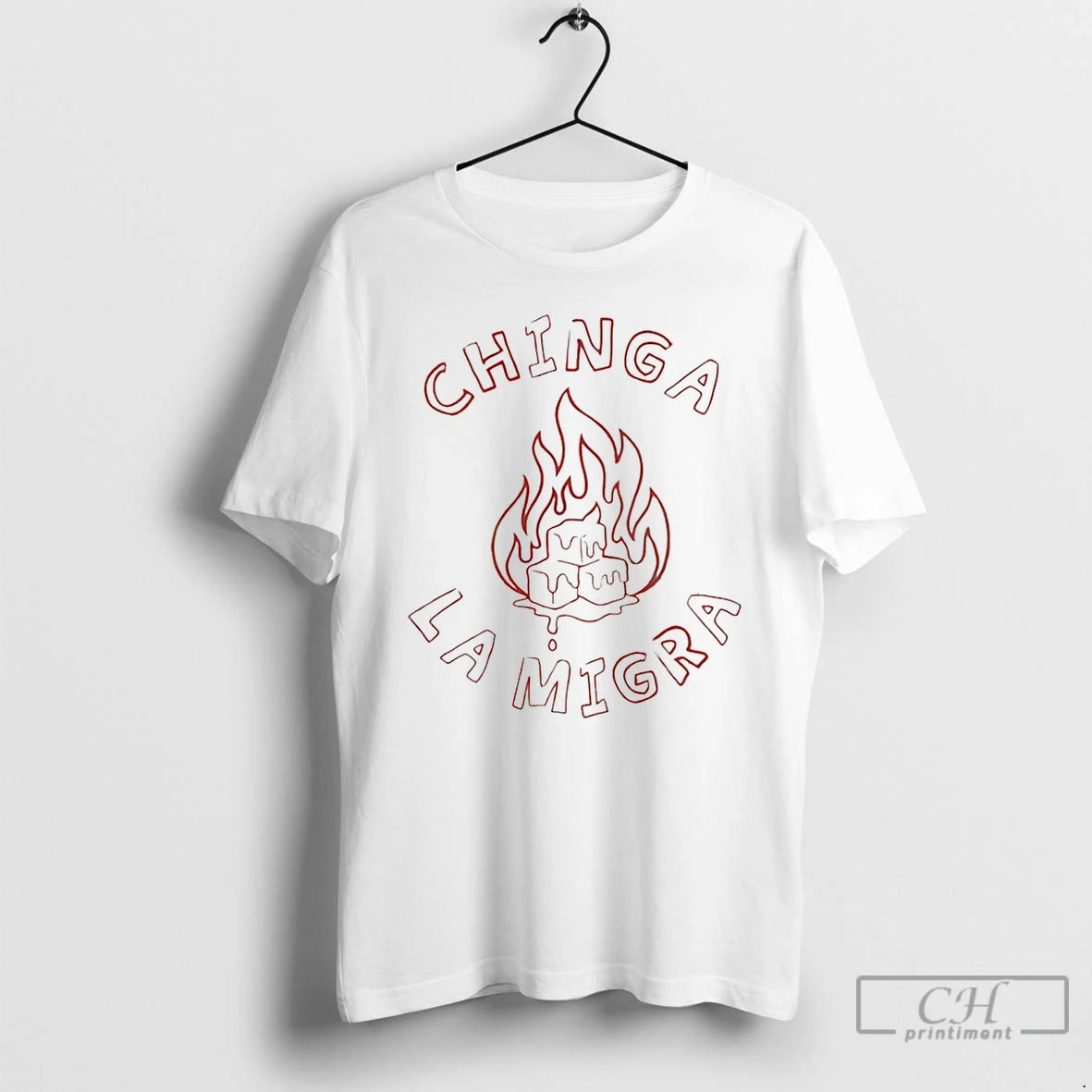 Premium Chinga La Migra Fire 2026 T-Shirts, Hoodie, Sweatshirt | AU01DripNestTees.com