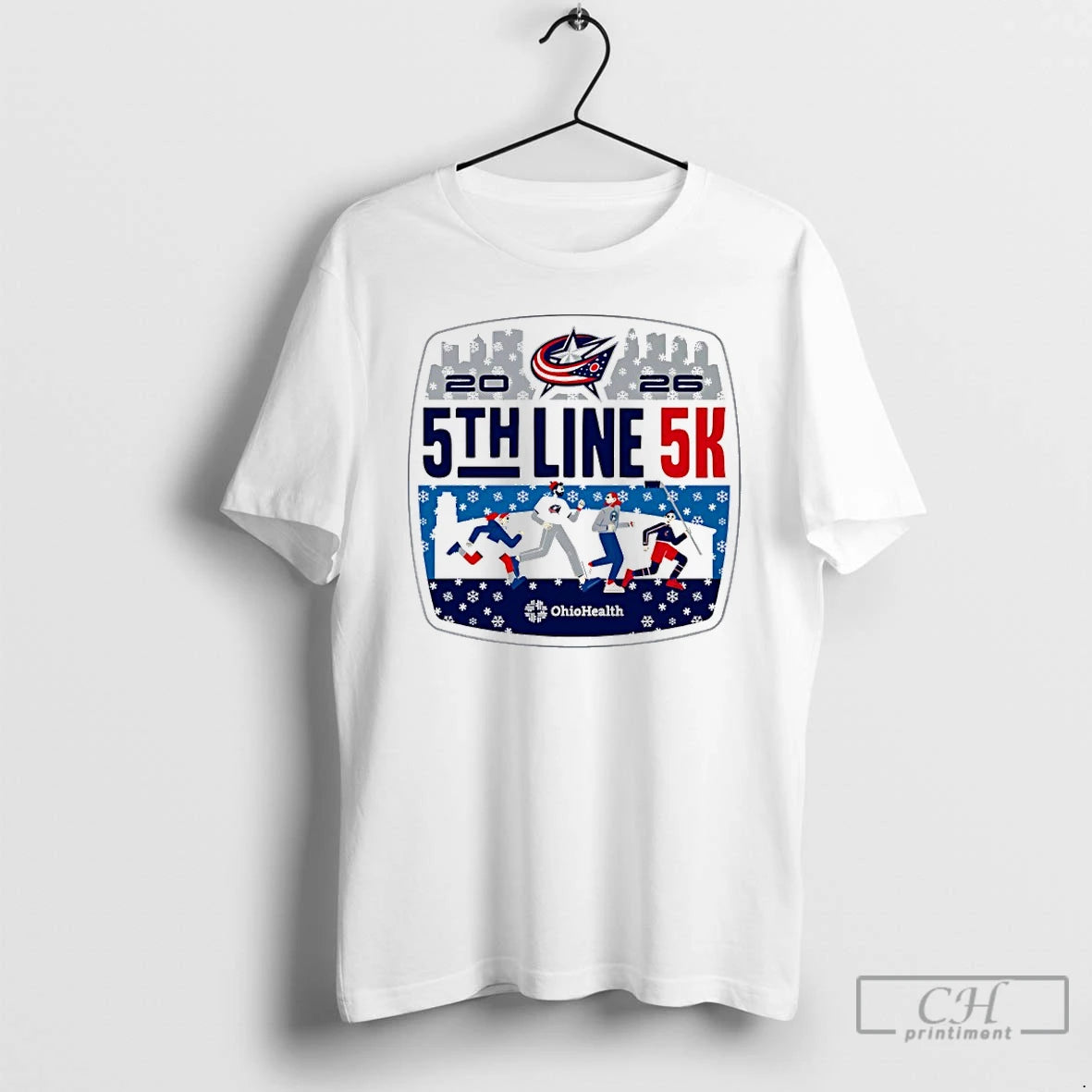 Premium Columbus Blue Jackets 5th Line 5k 2026 Logo T-Shirts, Hoodie, Sweatshirt | AU01DripNestTees.com