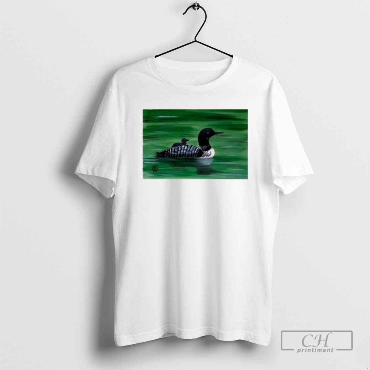 Premium Common Loon With Baby On Back Shirt Sweater Hoodie, Sweatshirt | AU01DripNestTees.com