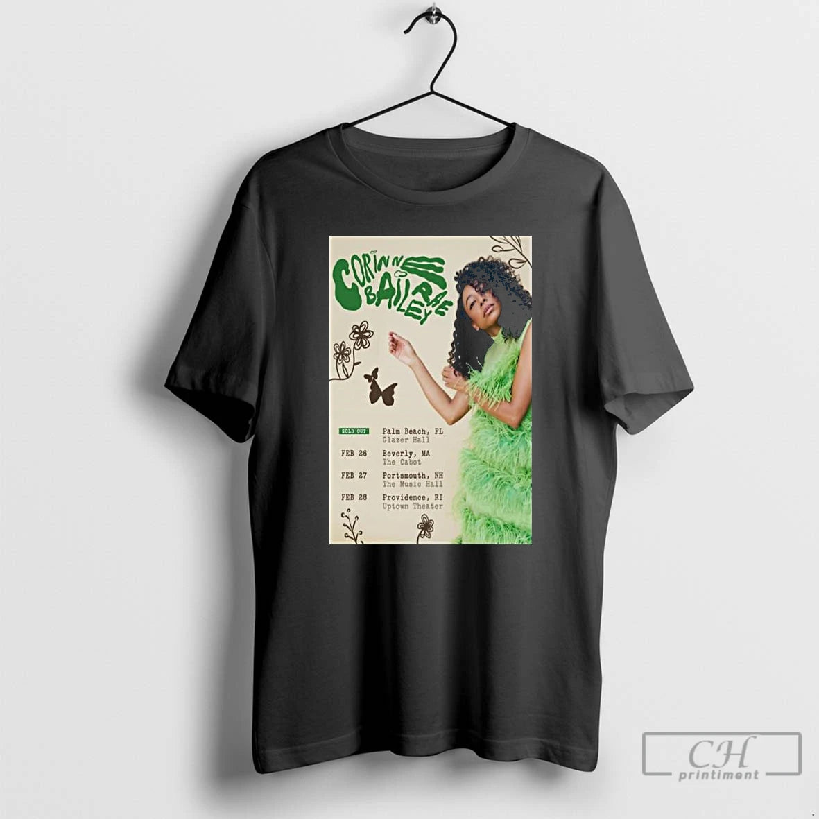 Premium Corinne Bailey Rae February Shows 2026 T-Shirts, Hoodie, Sweatshirt | AU01DripNestTees.com