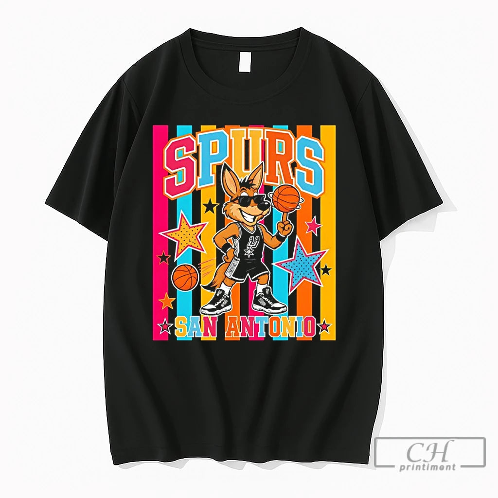 Premium Coyote Wembanyama Spurs Mascot San Antonio Spurs Basketball Game Day 2026 T Shirts Sweater
