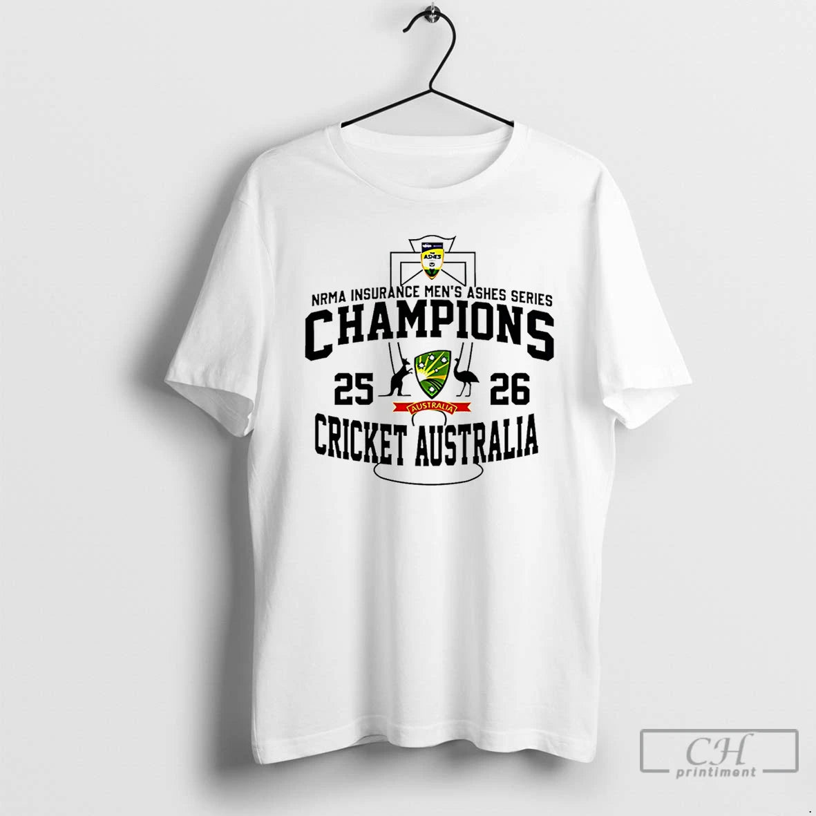 Premium Cricket Australia 2025 Nrma Insurance Mens Ashes Champions Logo T-Shirts, Hoodie, Sweatshirt | AU01DripNestTees.com