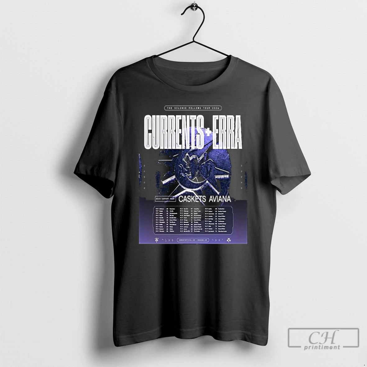 Premium Currents And Erra The Silence Follows Tour 2026 Spring T-Shirts, Hoodie, Sweatshirt | AU01DripNestTees.com