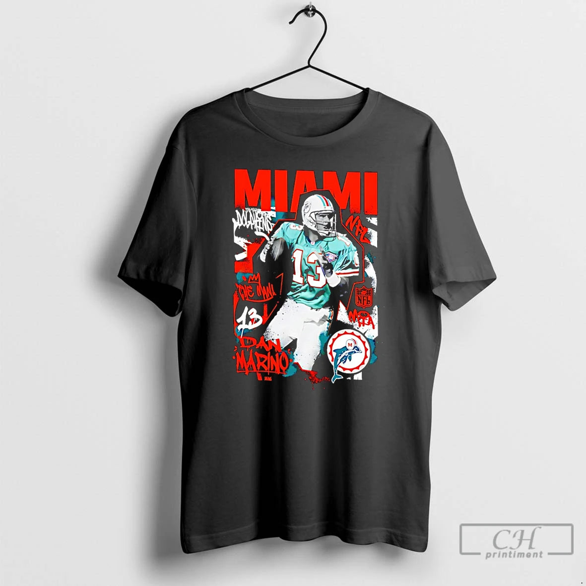 Premium Dan Marino Miami Dolphins Star Player T-Shirts, Hoodie, Sweatshirt | AU01DripNestTees.com