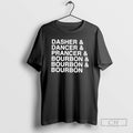 Premium Dasher Dancer Prancer And Bourbon Shirt Sweater Hoodie, Sweatshirt | AU01DripNestTees.com