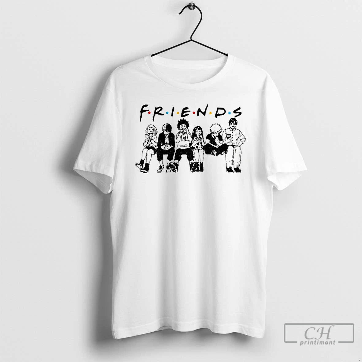 Premium Deku Vs Shigaraki My Hero Academia Friends T-Shirts, Hoodie, Sweatshirt | AU01DripNestTees.com