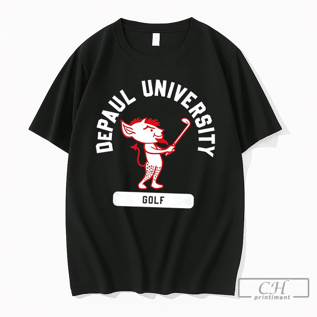 Premium Depaul University Golf Demons Mascot Tee