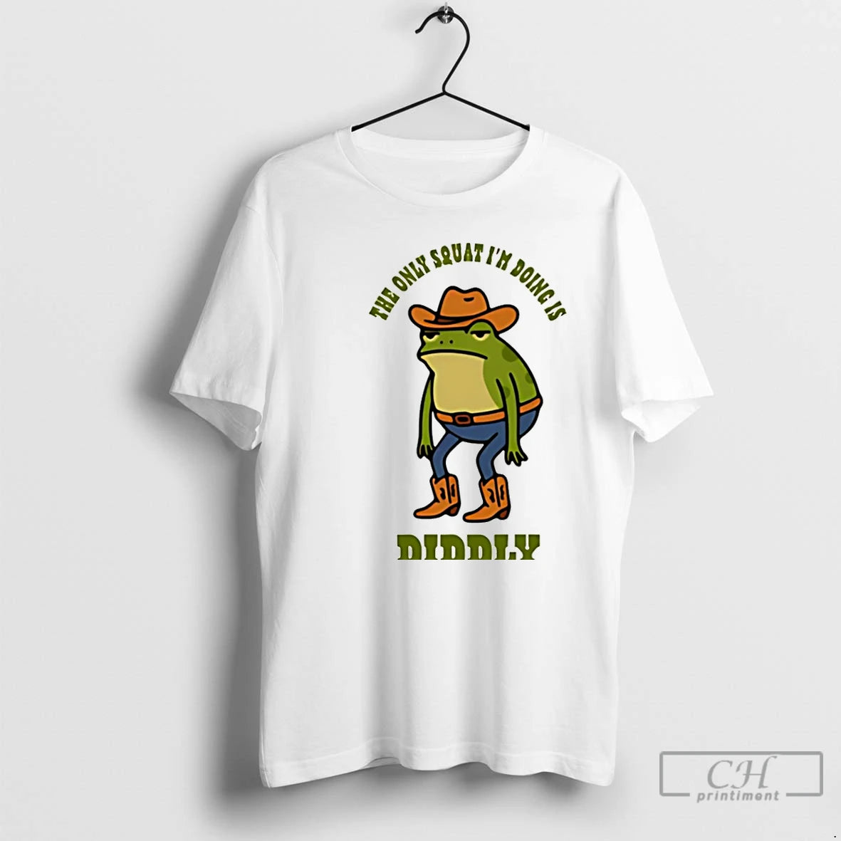 Premium Diddly The Only Squat Im Doing Is Diddly Frog Christmas T-Shirts, Hoodie, Sweatshirt | AU01DripNestTees.com