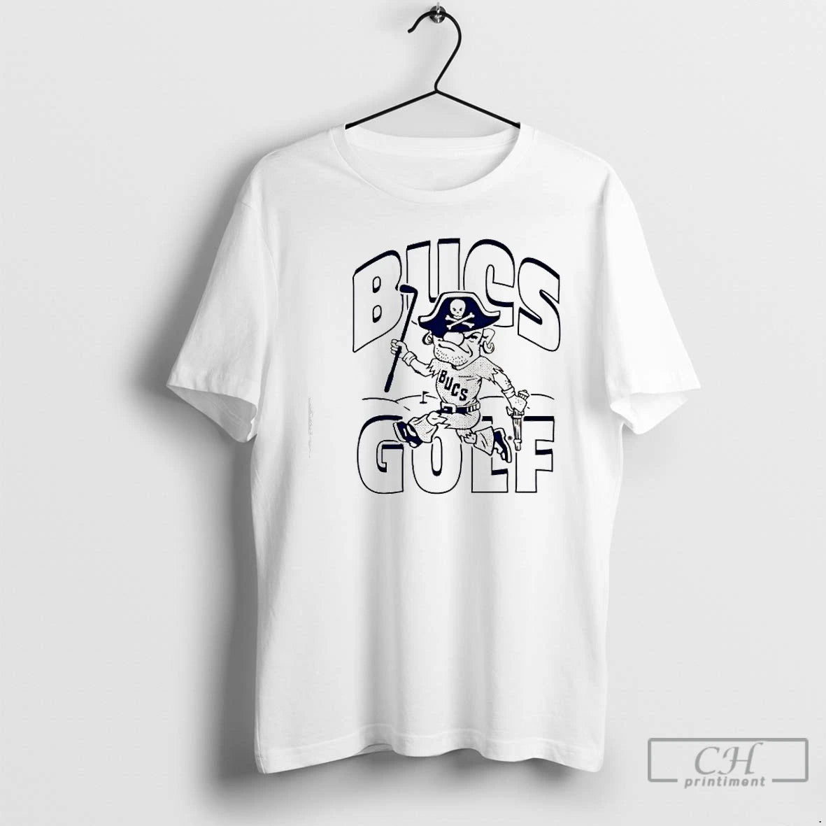 Premium Etsu Buccaneers Golf Mascot Logo T-Shirts, Hoodie, Sweatshirt | AU01DripNestTees.com