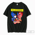 Premium Eagle Dollar General 250 Years Of America Usa Flag Tee