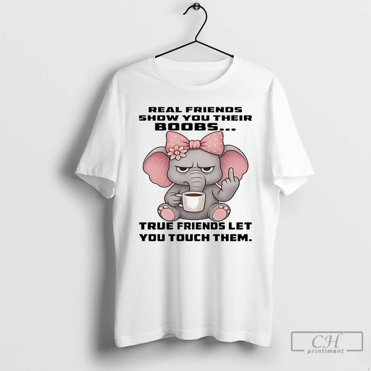 Premium Elephant Real Friends Show You Their Boobs T-Shirts, Hoodie, Sweatshirt | AU01DripNestTees.com