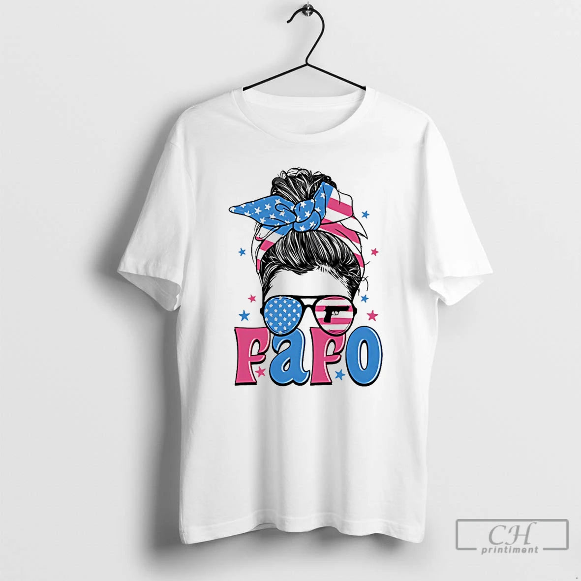 Premium Fafo Messy Bun Girl 2026 T-Shirts, Hoodie, Sweatshirt | AU01DripNestTees.com