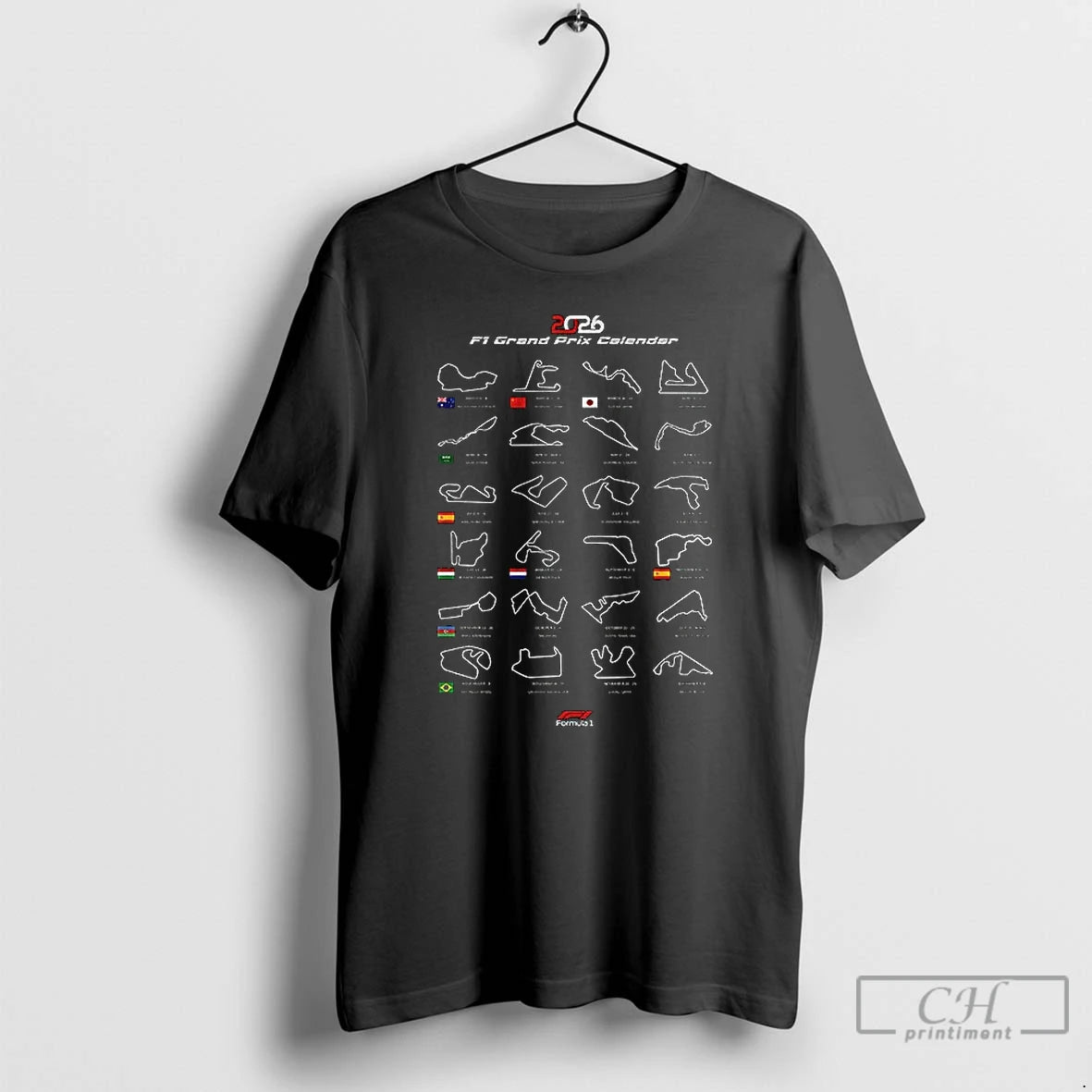 Premium Formula One 2026 Calendar F1 Grand Prix Schedule T-Shirts, Hoodie, Sweatshirt | AU01DripNestTees.com