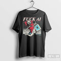 Premium Fuck Ai The Yetee Skeleton Ai Robot T-Shirts, Hoodie, Sweatshirt | AU01DripNestTees.com