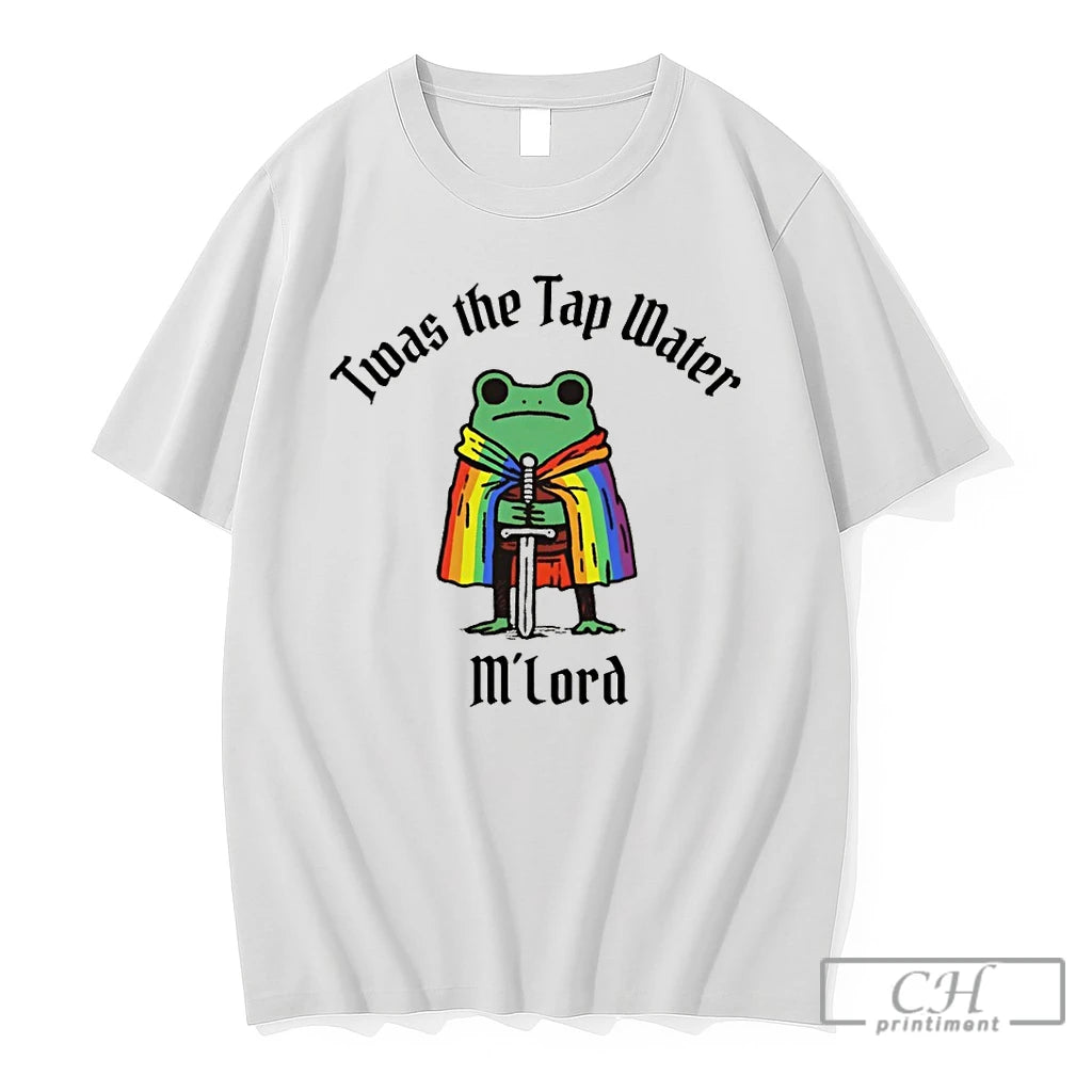 Premium Funny Frog Twas The Tap Water Mlord Pride Month
