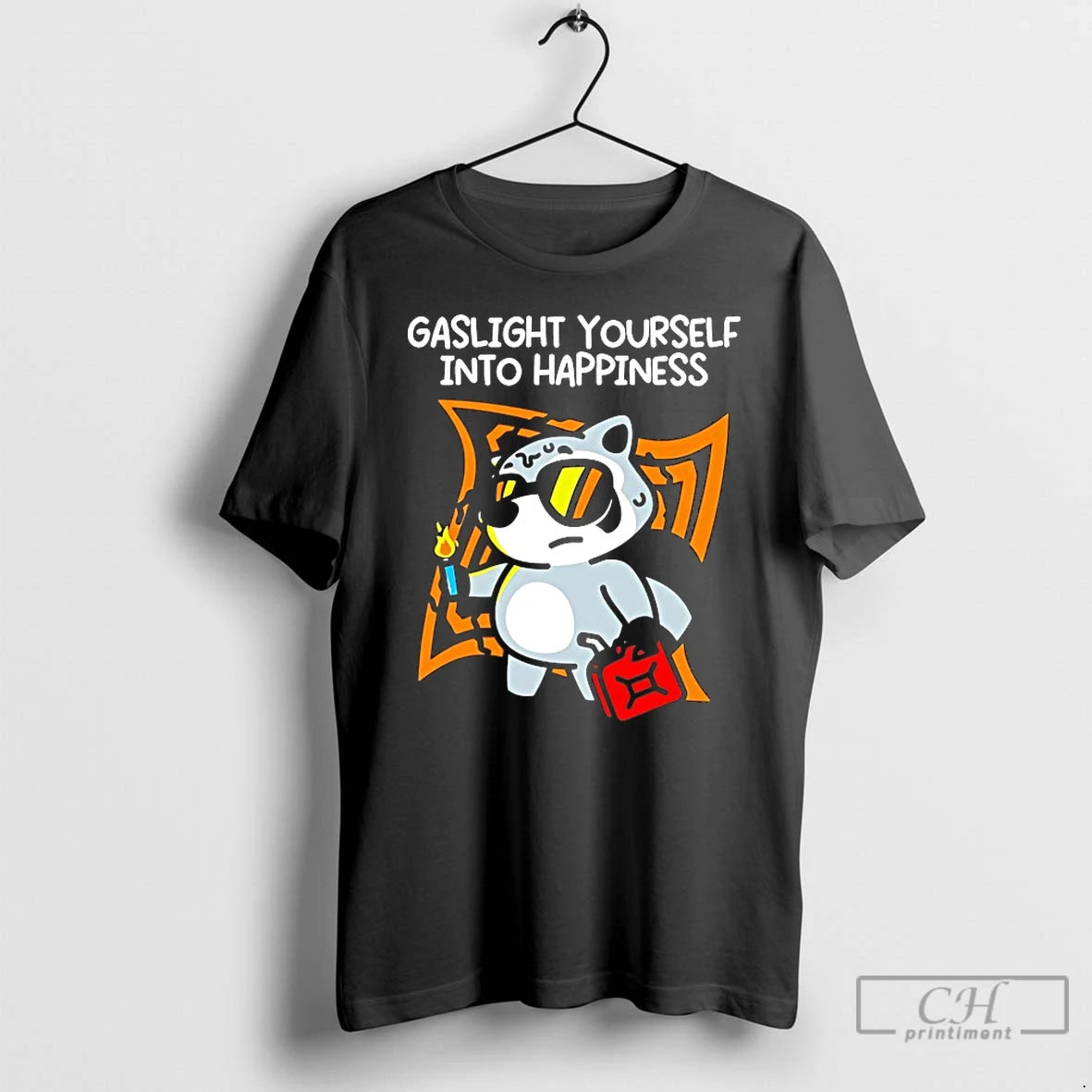 Premium Gaslight Yourself Into Happiness T-Shirts, Hoodie, Sweatshirt | AU01DripNestTees.com