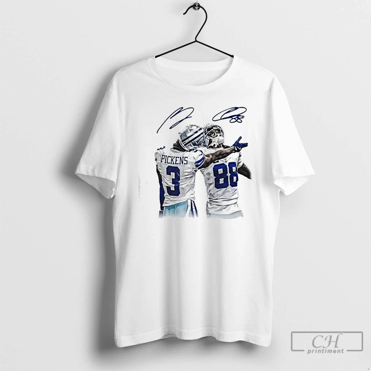 Premium George Pickens X Ceedee Lamb Dallas Cowboys Signatures T-Shirts, Hoodie, Sweatshirt | AU01DripNestTees.com