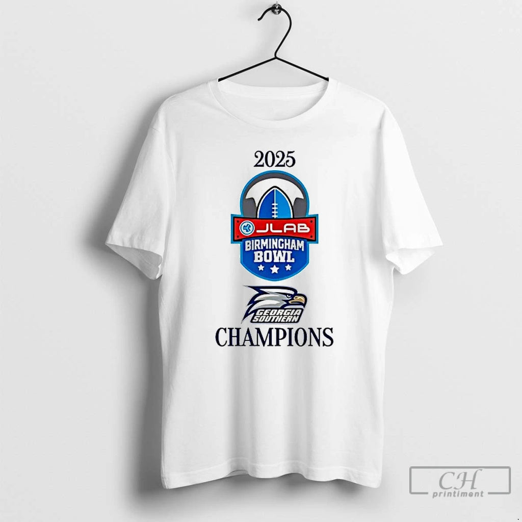 Premium Georgia Southern 2025 Birmingham Bowl Champions Logo T-Shirts, Hoodie, Sweatshirt | AU01DripNestTees.com