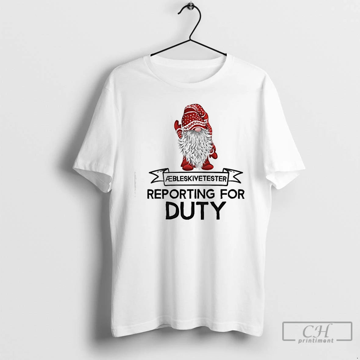 Premium Gnome Aebleskiver Tester Reporting For Duty T-Shirts, Hoodie, Sweatshirt | AU01DripNestTees.com