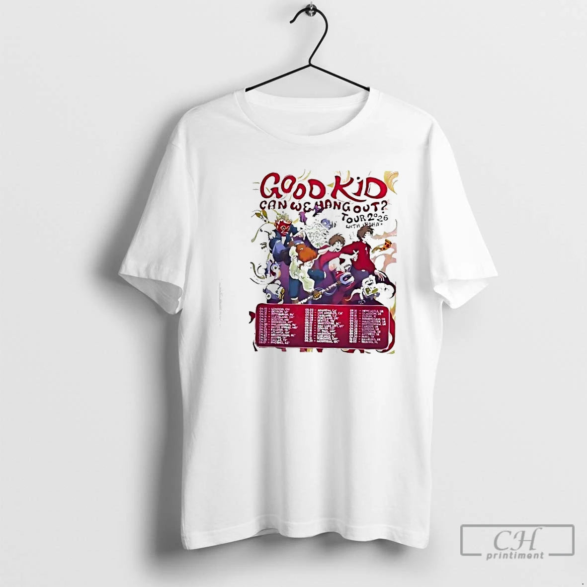 Premium Good Kid Band Can We Hang Out Tour 2026 Dates T-Shirts, Hoodie, Sweatshirt | AU01DripNestTees.com