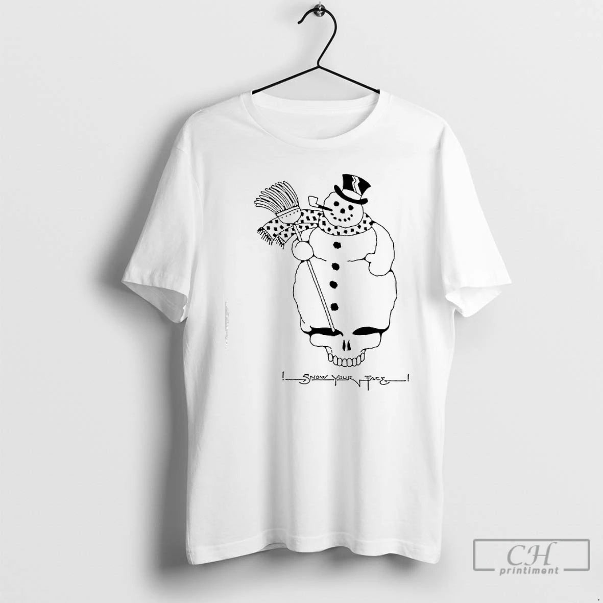 Premium Grateful Dead Snow Your Face Snowman With Skull T-Shirts, Hoodie, Sweatshirt | AU01DripNestTees.com
