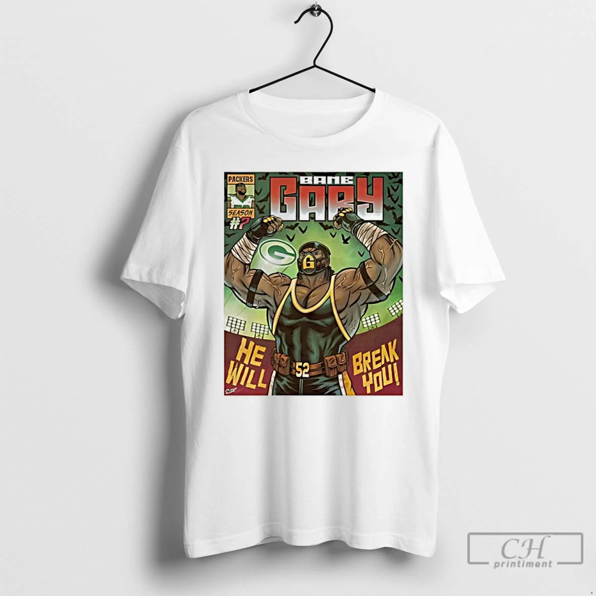 Premium Green Bay Packers Bane Gary Comic T-Shirts, Hoodie, Sweatshirt | AU01DripNestTees.com