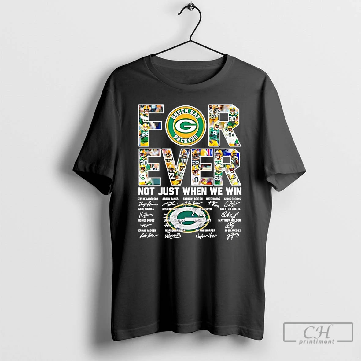 Premium Green Bay Packers For Ever Not Just When We Win Signatures T Shirts Sweater Hoodie, Sweatshirt | AU01DripNestTees.com