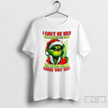Premium Grinch Christmas I Cant Be Held Responsible For My Face T-Shirts, Hoodie, Sweatshirt | AU01DripNestTees.com