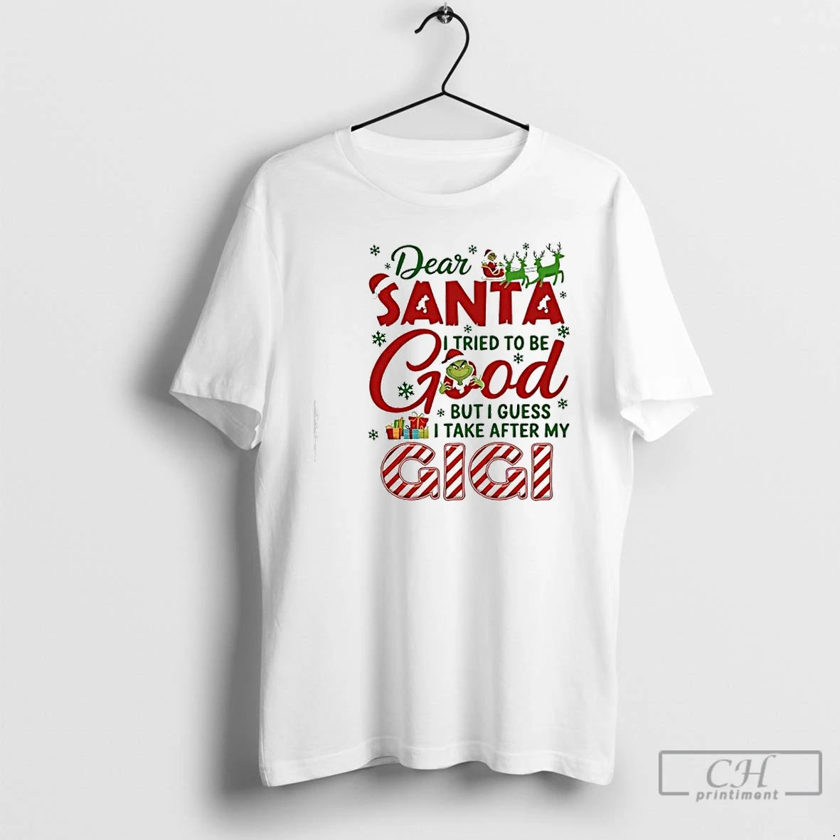 Premium Grinch Dear Santa I Tried To Be Good But I Guess I Take After T-Shirts, Hoodie, Sweatshirt | AU01DripNestTees.com