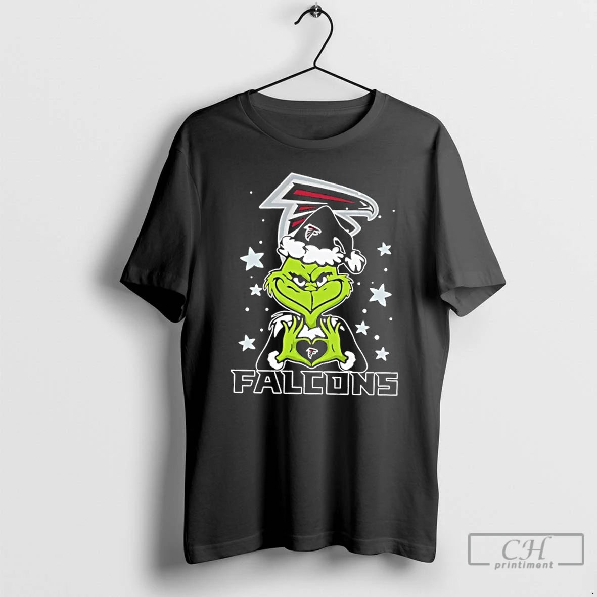 Premium Grinch Love Atlanta Falcons Football Merry Christmas T-Shirts, Hoodie, Sweatshirt | AU01DripNestTees.com