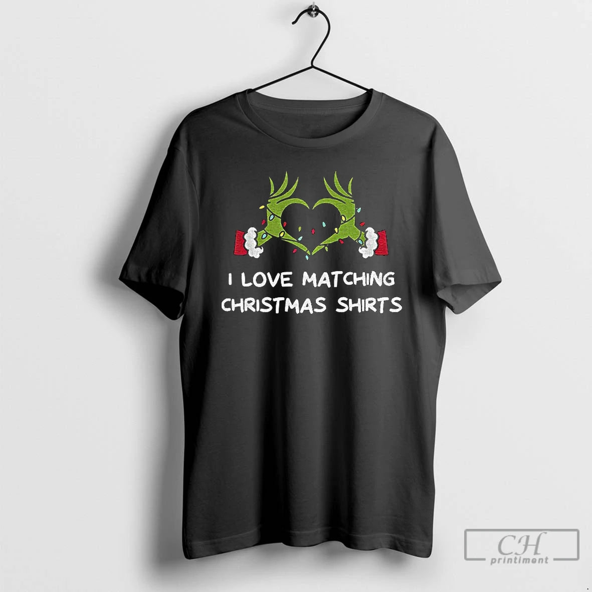 Premium Grinch Hands I Love Matching Christmas Shirts Merry Xmas Hoodie, Sweatshirt | AU01DripNestTees.com