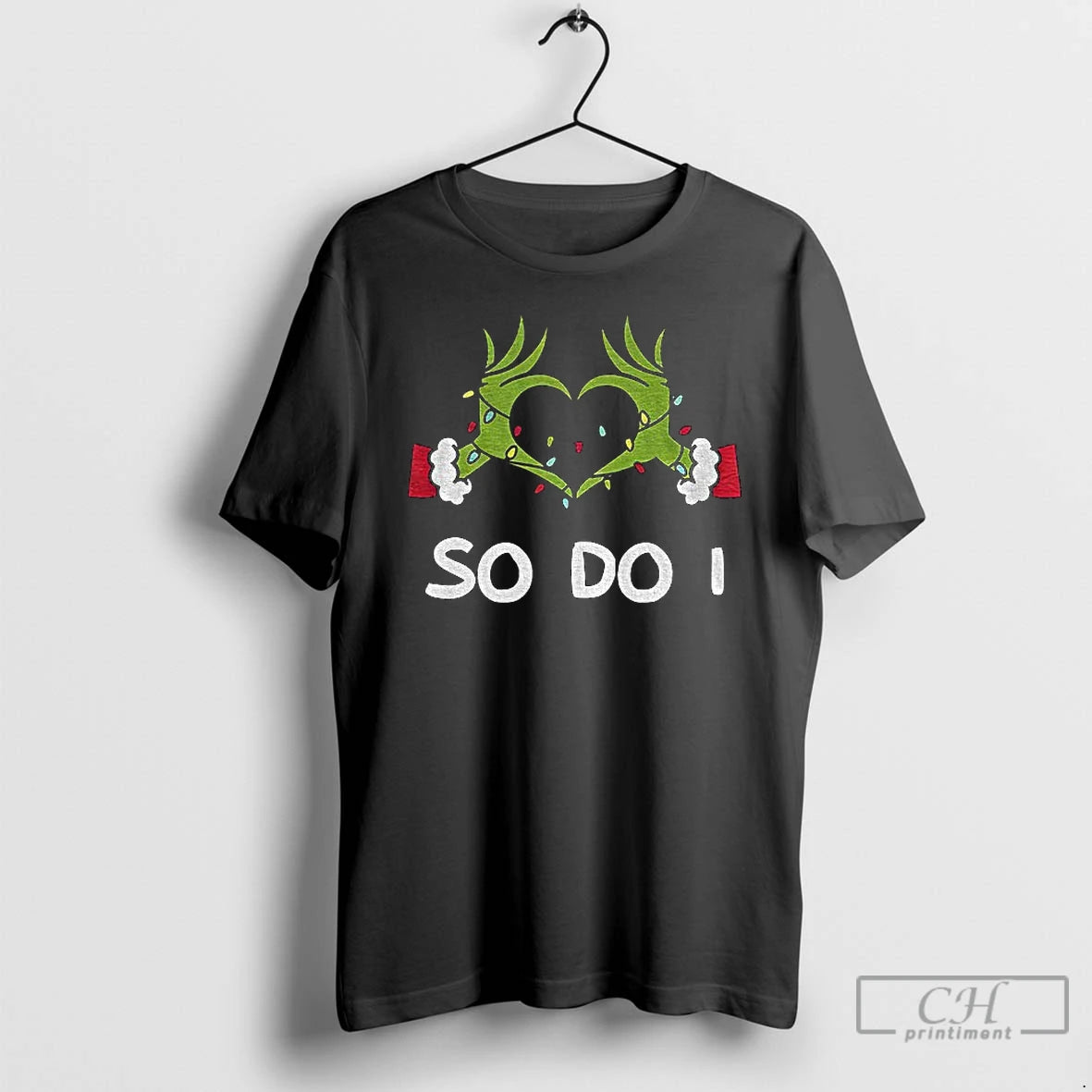 Premium Grinch Love Hands Sign So Do I Merry Christmas T-Shirts, Hoodie, Sweatshirt | AU01DripNestTees.com