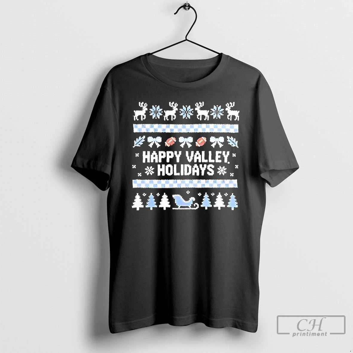 Premium Happy Valley Holidays Christmas Ugly T-Shirts, Hoodie, Sweatshirt | AU01DripNestTees.com