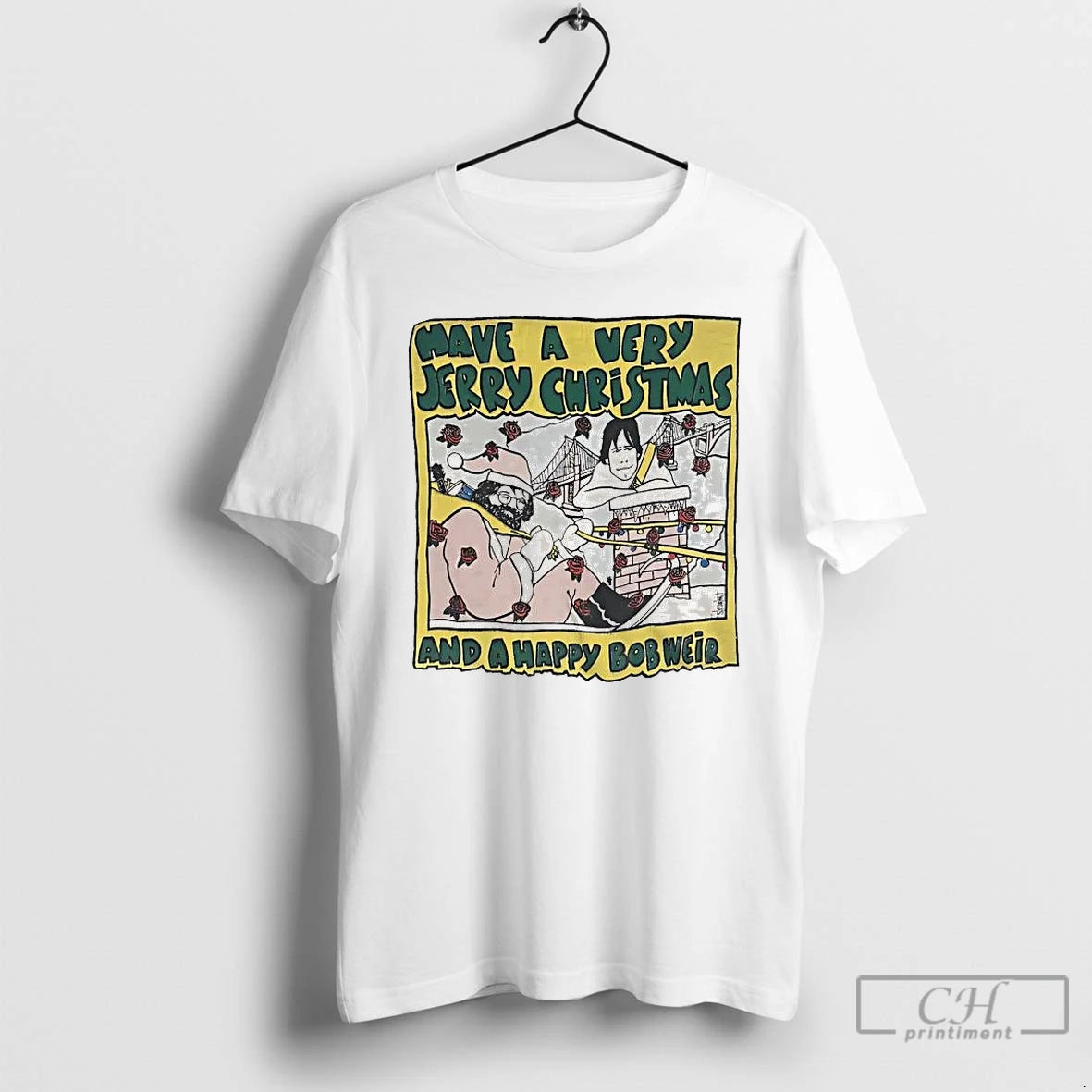 Premium Have A Very Jerry Christmas And A Happy Bob Weir T-Shirts, Hoodie, Sweatshirt | AU01DripNestTees.com