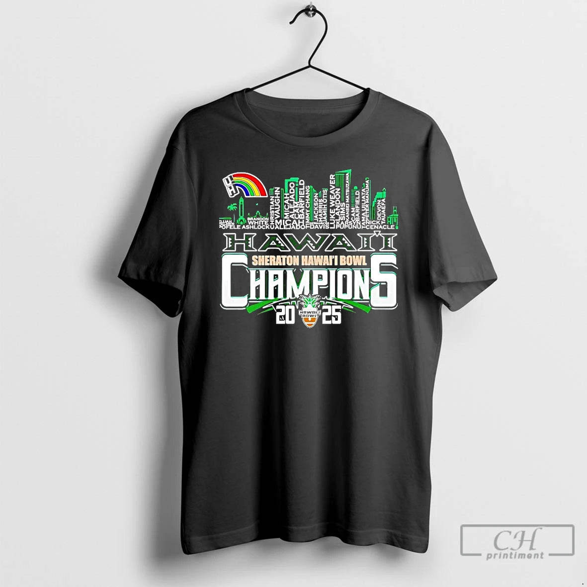 Premium Hawaii 2025 Sheraton Hawaii Bowl Champions Players Names T-Shirts, Hoodie, Sweatshirt | AU01DripNestTees.com