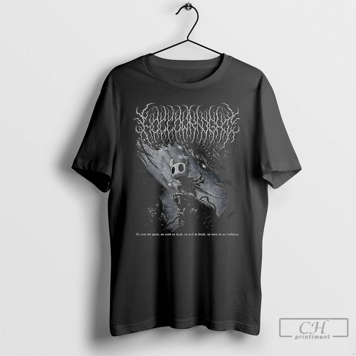 Premium Hollow Knight Metal No Cost To Great No Mind To Think T Shirts Sweater Hoodie, Sweatshirt | AU01DripNestTees.com