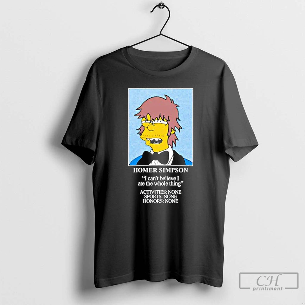 Premium Homer Simpson I Cant Believe I Ate The Whole Thing T-Shirts, Hoodie, Sweatshirt | AU01DripNestTees.com