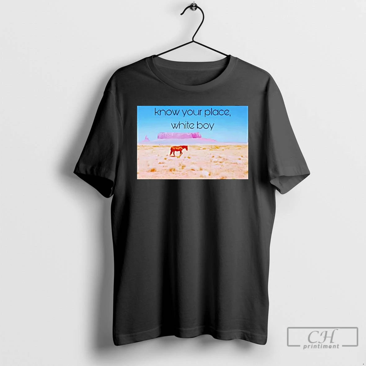 Premium Horse Know Your Place White Boy T-Shirts, Hoodie, Sweatshirt | AU01DripNestTees.com