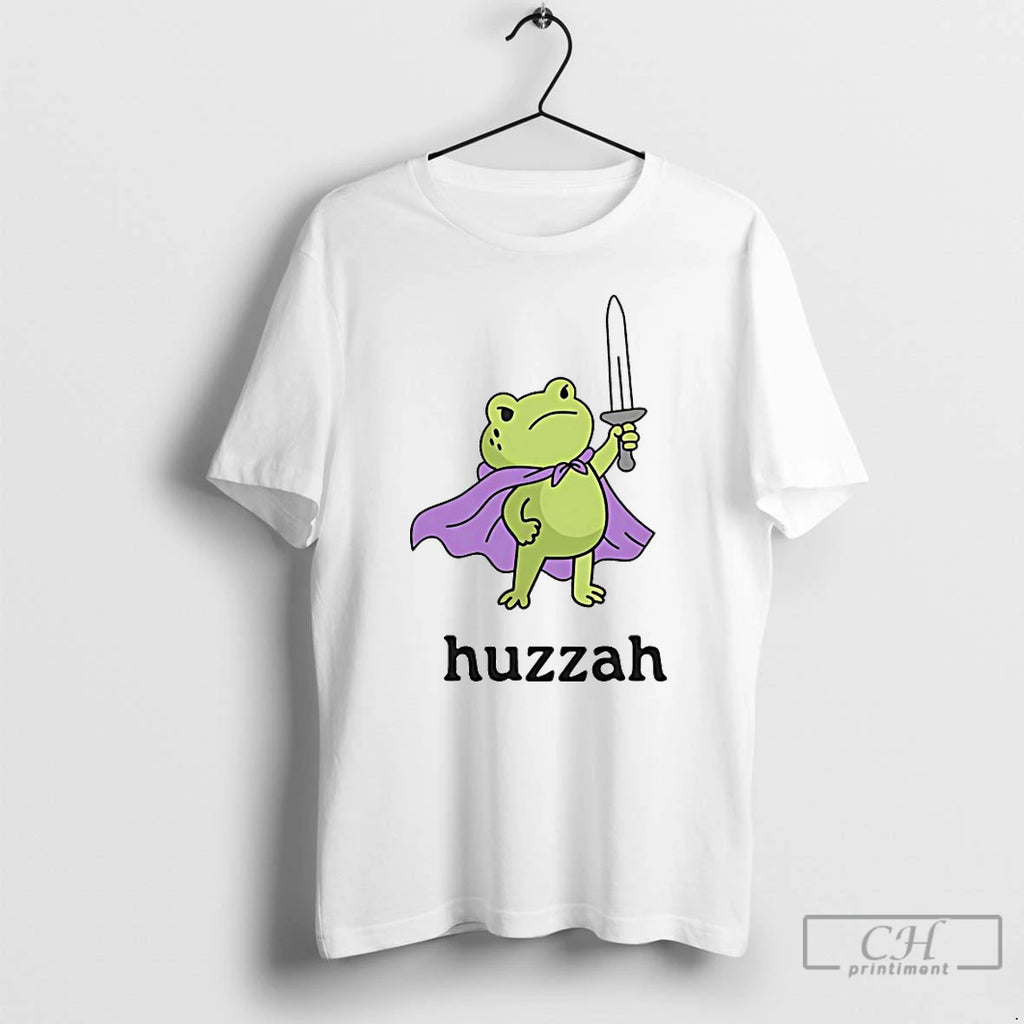 Premium Huzzah Frog T-Shirts, Hoodie, Sweatshirt | AU01DripNestTees.com