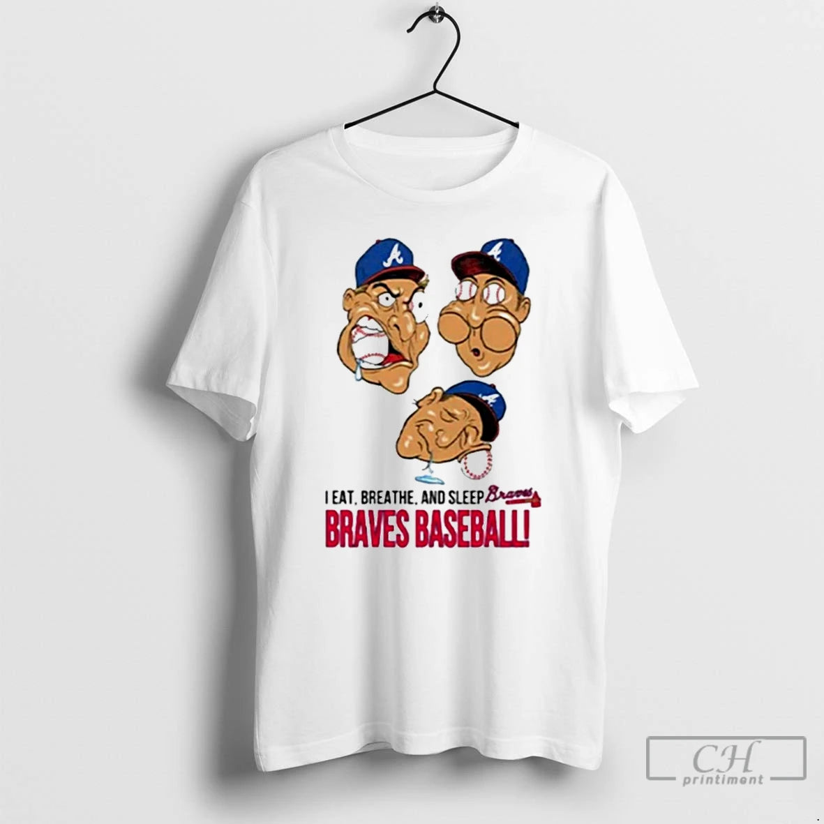 Premium I Eat Breathe And Sleep Braves Baseball T-Shirts, Hoodie, Sweatshirt | AU01DripNestTees.com