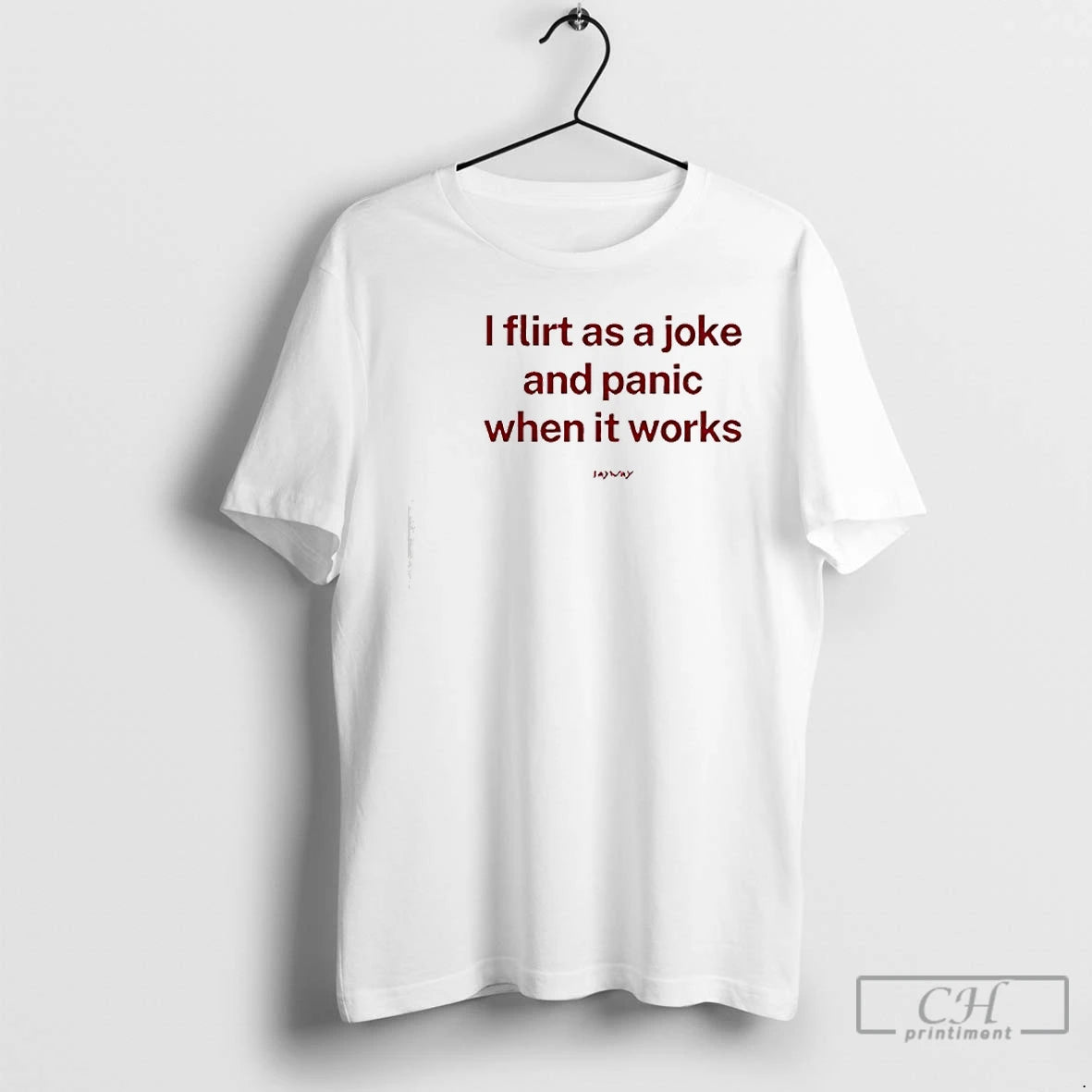 Premium I Flirt As A Joke And Panic When It Works T-Shirts, Hoodie, Sweatshirt | AU01DripNestTees.com