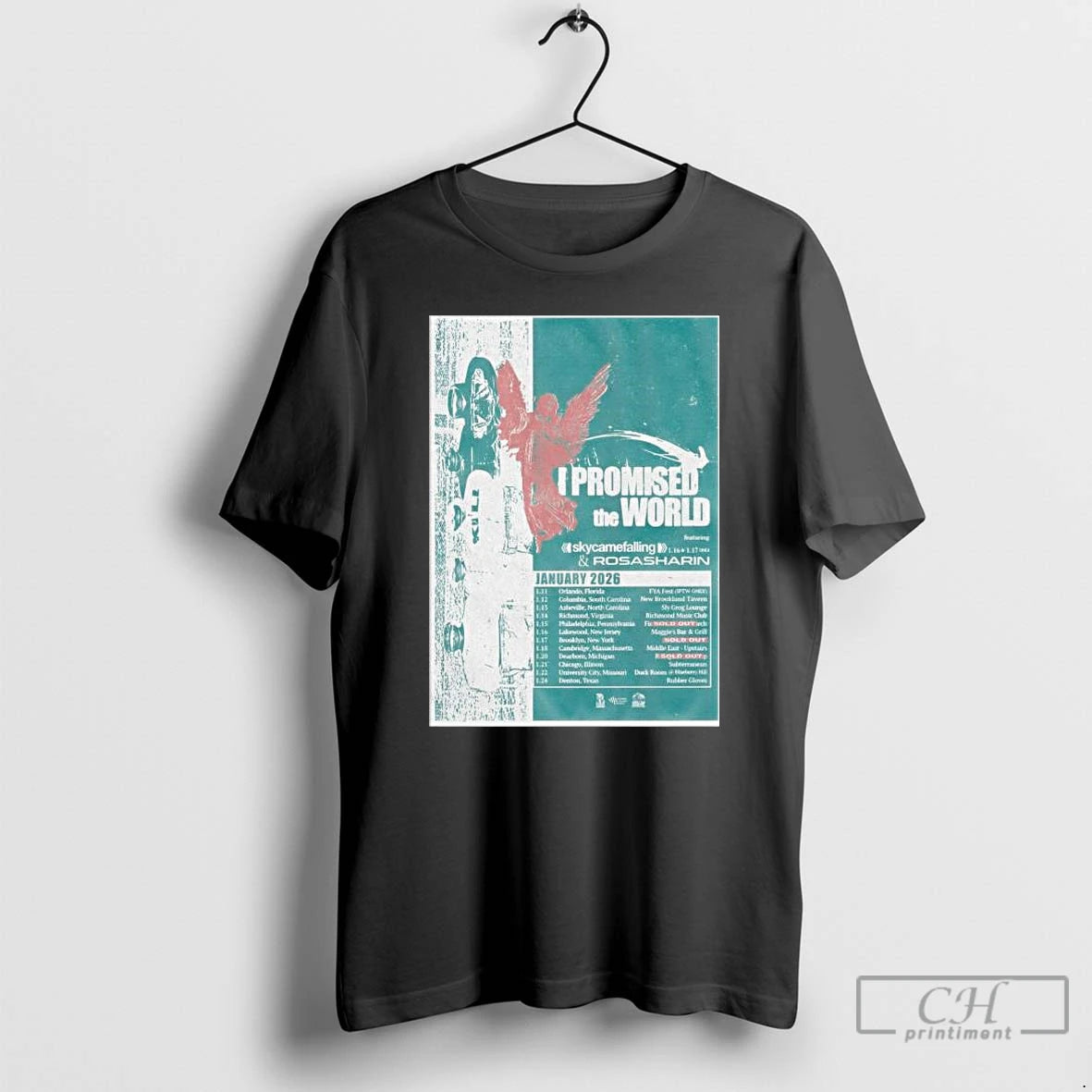 Premium I Promised The World Tour January 2026 T-Shirts, Hoodie, Sweatshirt | AU01DripNestTees.com