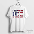 Premium I Support Ice American Flag T-Shirts, Hoodie, Sweatshirt | AU01DripNestTees.com