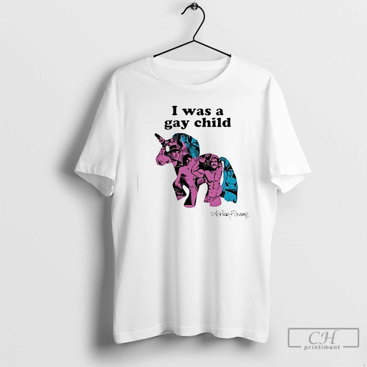 Premium I Was A Gay Child Unicorn Adrianshane T-Shirts, Hoodie, Sweatshirt | AU01DripNestTees.com