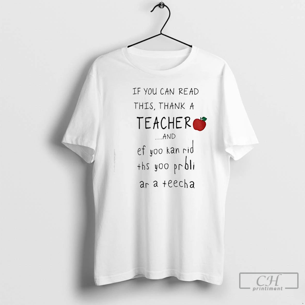 Premium If You Can Read This Thank A Teacher And Ef Yoo Kan Rid Ths T-Shirts, Hoodie, Sweatshirt | AU01DripNestTees.com