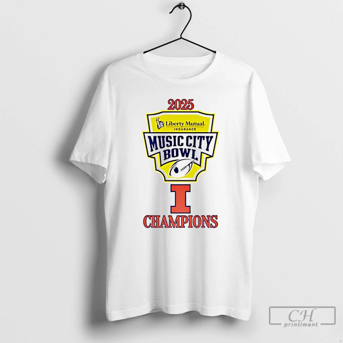 Premium Illinois 2025 Music City Bowl Champions T-Shirts, Hoodie, Sweatshirt | AU01DripNestTees.com