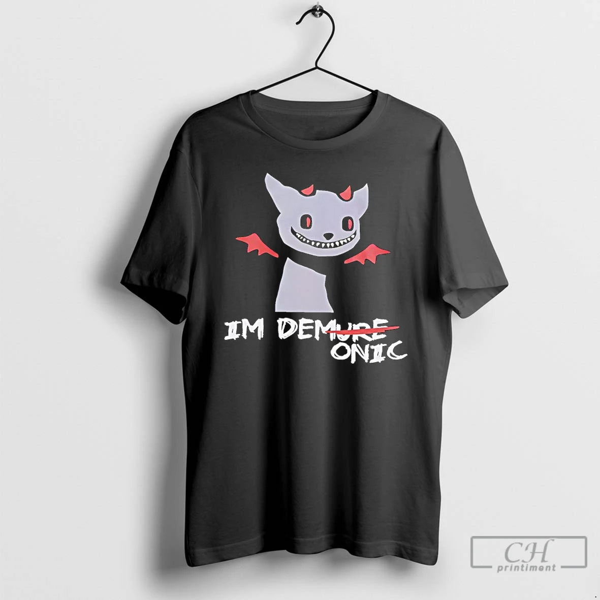Premium Im Demure Demonic Cat Funny T-Shirts, Hoodie, Sweatshirt | AU01DripNestTees.com